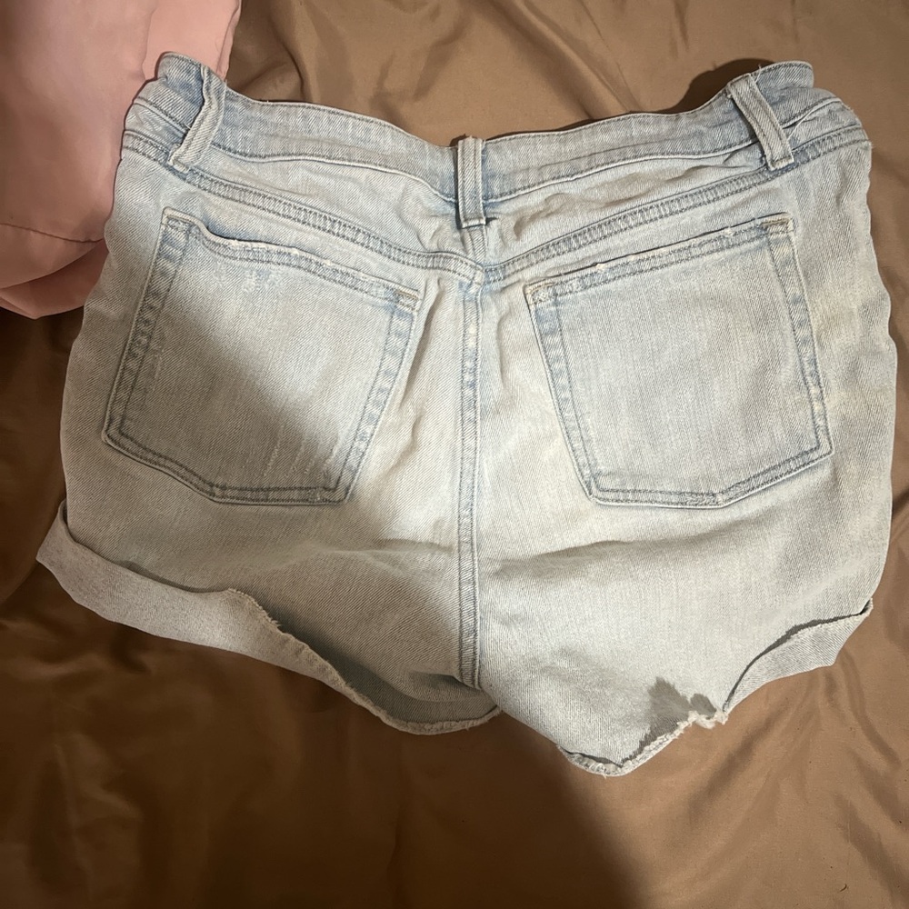Wild Fable Blue Jean Shorts High-Waisted Distressed